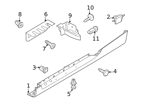 Exterior Trim - Pillars for 2012 Audi TT RS Quattro #0