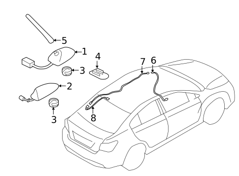 Antenna & Radio for 2022 Subaru Impreza #0