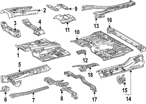 Floor - Cab for 2025 Toyota Tacoma #1