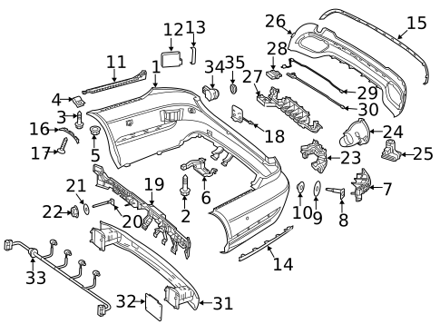 Bumper & Components - Rear for 2019 Mercedes-Benz SLC43 AMG #4