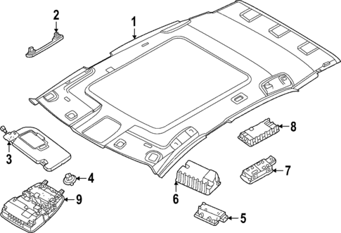 Interior Trim - Roof for 2023 Nissan ARIYA #1