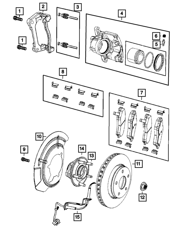 68404658AA - Brakes: Disc Brake Caliper Adapter, Right for Mopar Image