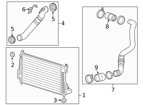 Intercooler for 2014 GMC Sierra 2500 HD #0