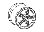 8J0601025CM - : 2008-2015 Audi - Wheel, Alloy for Audi: TT, TT Quattro, TT RS Quattro, TTS Quattro Image