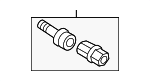 4F0698139C801 - Tire &amp; Wheel: Wheel Lug Bolt for Audi Image