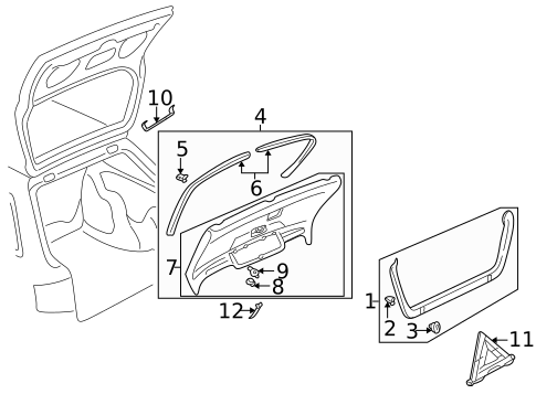 Interior Trim for 2002 Audi Allroad Quattro #0