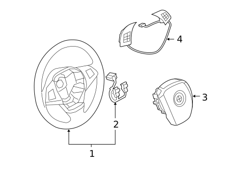Steering Wheel & Trim for 2013 BMW X5 #1