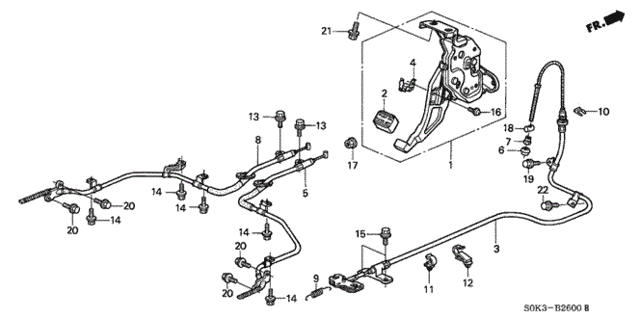 Parking Brake for 1999 Acura TL #0