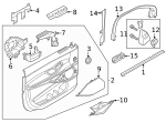 SL7Z4023942AA - Body: Door Trim Panel for Ford Image