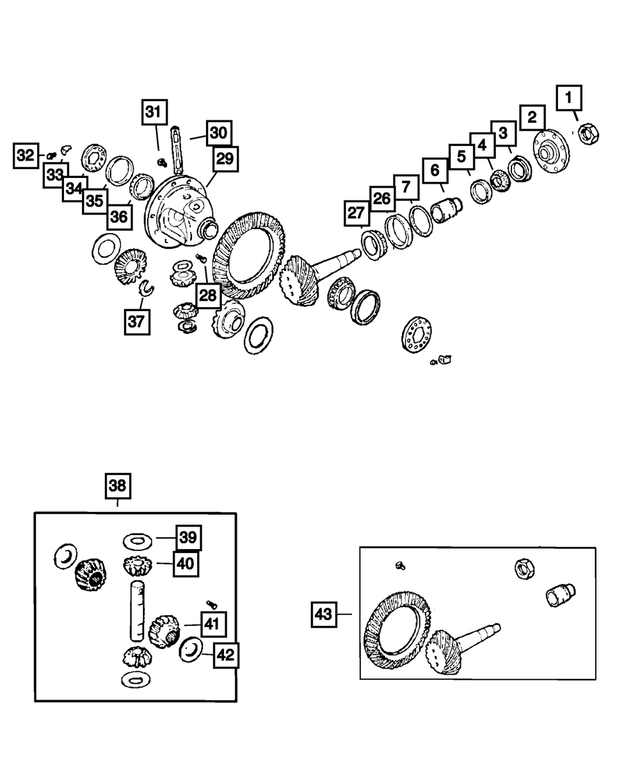 68040773AD - : Ring And Pinion Gear Kit for Mopar Image