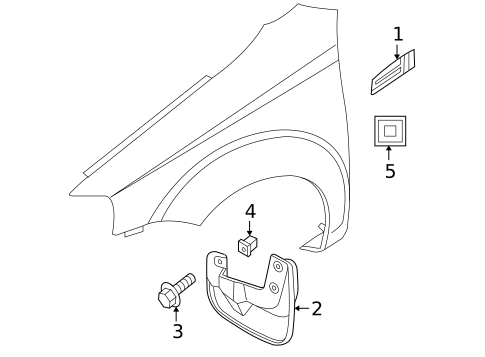 Exterior Trim - Fender for 2011 Chevrolet Aveo5 #0