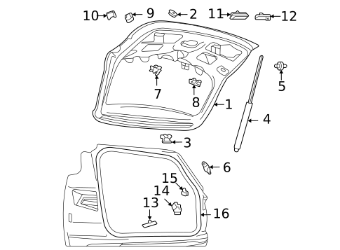 Liftgate for 2023 Volkswagen Taos #0