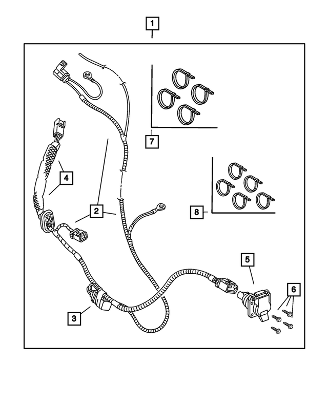 68046310AA - Mopar Accessories - Component Parts: Tie Strap for Mopar Image