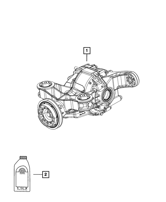 68494250AC - Differential and Drive Line: Rear Axle Differential for Mopar Image image