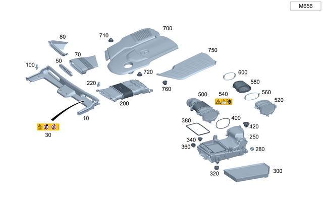 2235000900 - Engine Compartment Lining/Air Intake: Air Duct for Mercedes-Benz: 350SD Image image