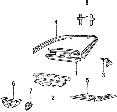 Rear Body for 1988 Porsche 924 #0