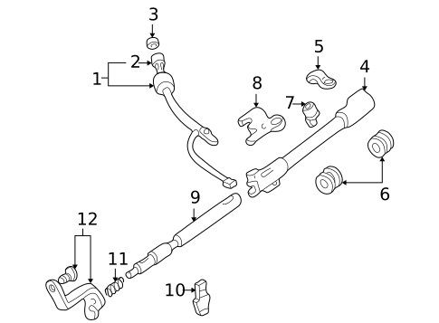 Gear Shift Control for 2001 Ford Excursion #0