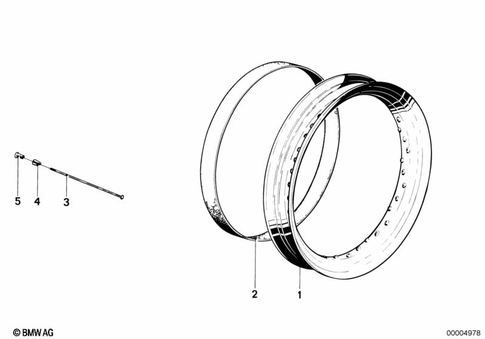 Wheels with Bearings for 1984 BMW-Motorrad R 80 ST #1