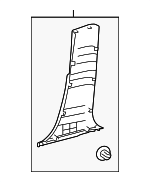 624130E070C0 - Body: Lower Center Pillar Trim for Toyota Image image