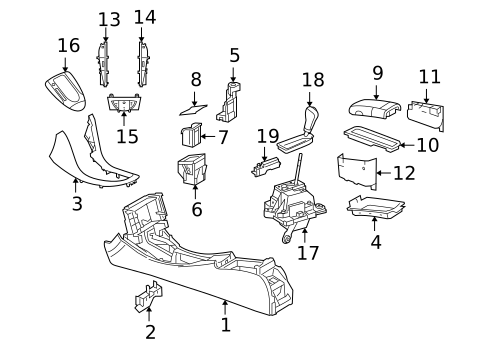 Front Console for 2006 Mercedes-Benz CLS55 AMG #0