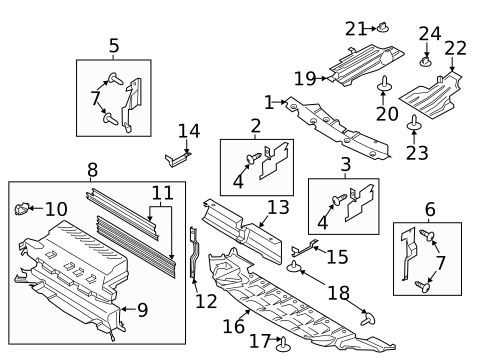 Splash Shields for 2016 Ford Escape #0