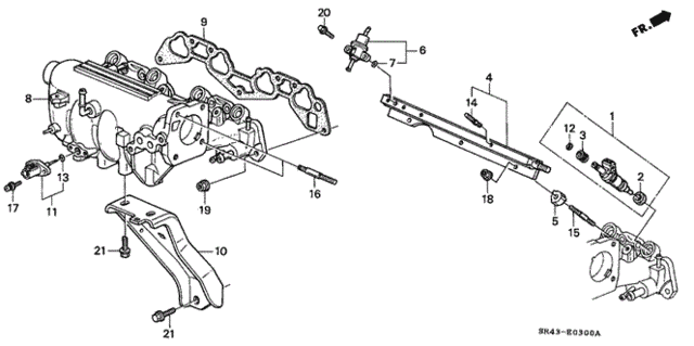 Intake Manifold for 1993 Honda Civic #0