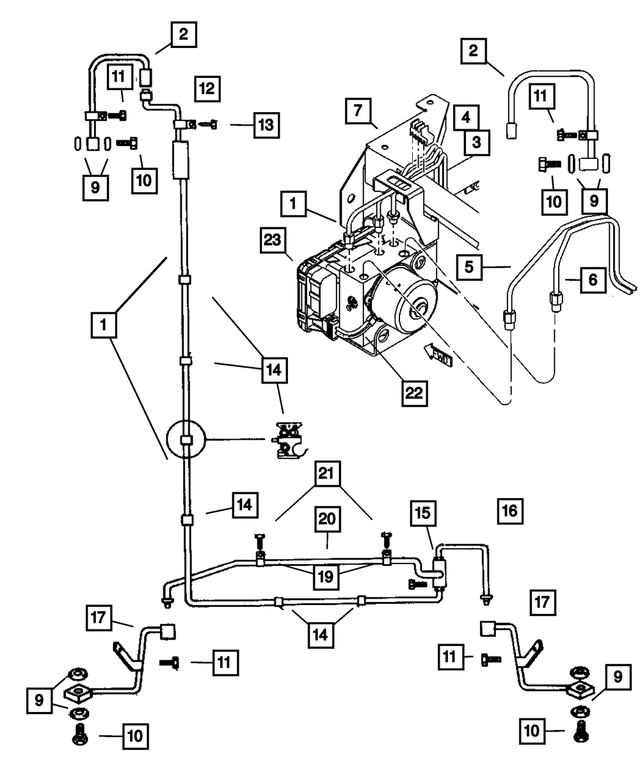 5290071AA - : Brake Tube Clip for Mopar Image
