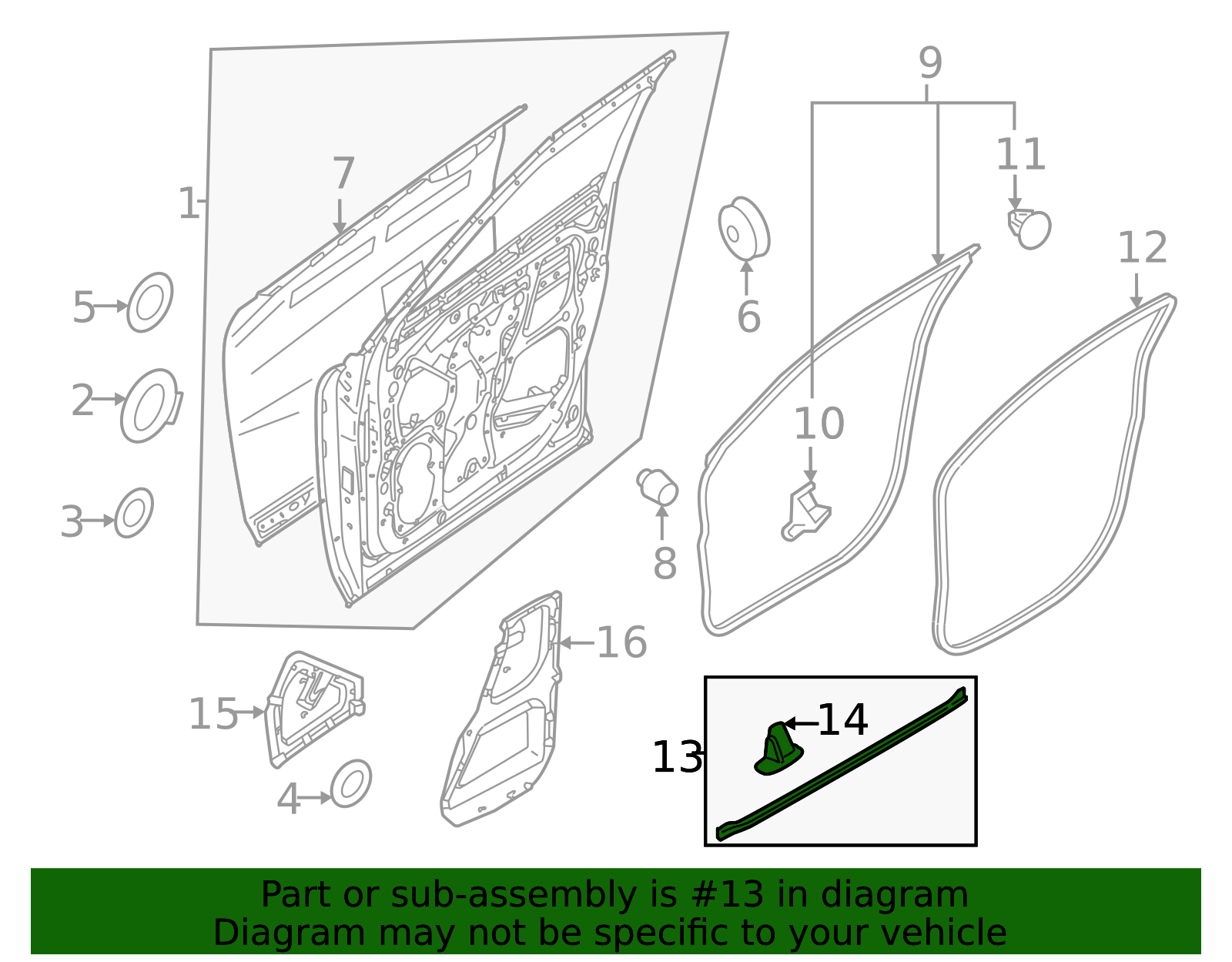 5725A465 - Lower Weather-Strip 2022-2025 Mitsubishi | Official