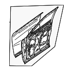80100W400P - : Door Shell for Mitsubishi: Outlander PHEV Image