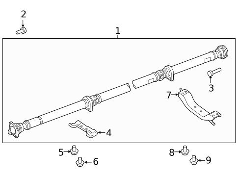 Drive Shaft for 2018 Lincoln MKT #0