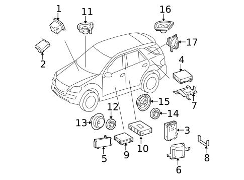 Sound System for 2009 Mercedes-Benz ML320 #0