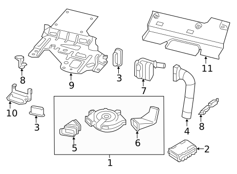 Passenger Seat Components for 2017 Nissan Pathfinder #1