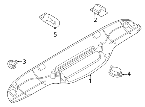 High Mounted Stop Lamp for 2024 Fiat 500E #0