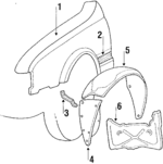 8647221003 - : Mud Guard for Mitsubishi Image