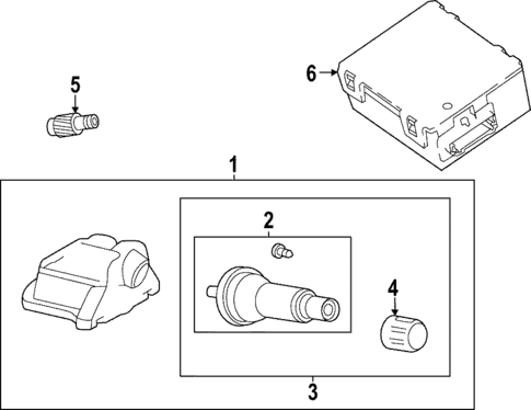 Tire Pressure Monitor Components for 2022 Land Rover Range Rover #0