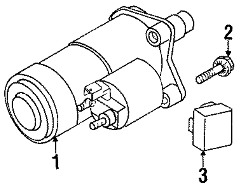 Starter for 2000 Chrysler Cirrus #0