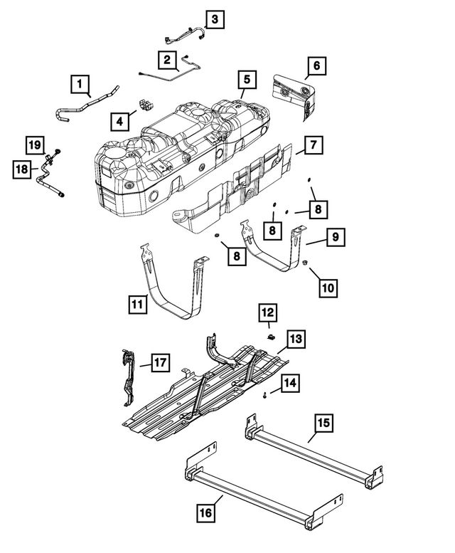 « 68549021AA –  : Carburant RÉservoir pour Mopar Image »