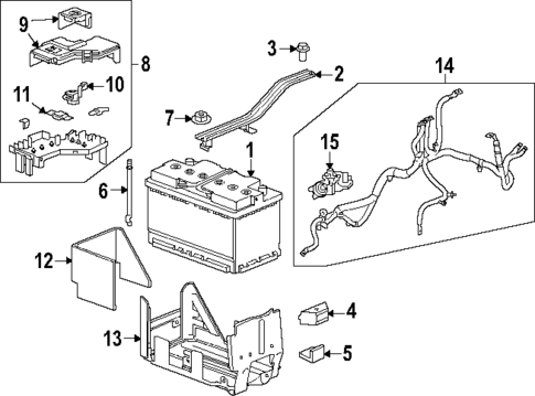Battery for 2025 GMC Acadia #0