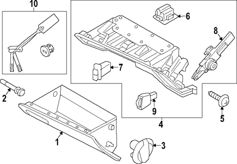 Glove Box for 2023 Genesis G80 #0