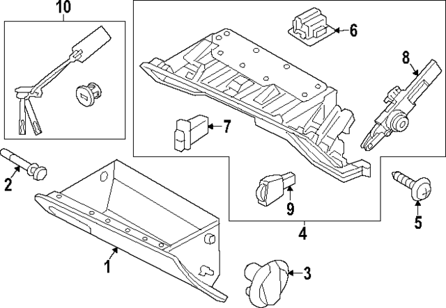 92601G8000 - : Glove Box Lamp for Hyundai Image