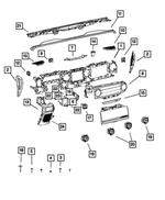 6509414AA - Interior Trim: Hex Head Screw And Washer for Chrysler: 200, Pacifica, Voyager | Dodge: Caliber, Dart, Durango | Jeep: Cherokee, Compass, Grand Cherokee, Grand Cherokee L, Grand Cherokee WK, Patriot, Wagoneer S, Wrangler | Ram: 1500, 2500, 3500 Image
