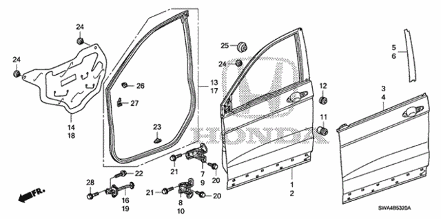 Front Door Panels for 2008 Honda CR-V #0