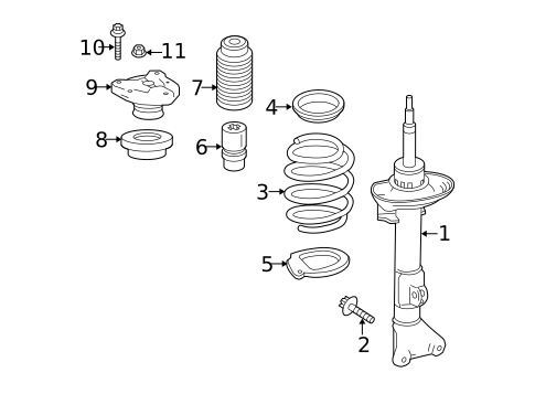 STRUTS & COMPONENTS for 2014 Mercedes-Benz C63 AMG #1