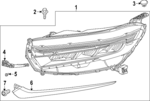 33150T95A01 - : Headlight Assembly for Honda: CR-V Image