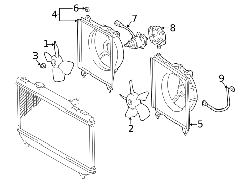 Cooling Fan for 2000 Toyota Camry #0