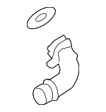 PAC121137C - Cooling System: Connector Pipe for Porsche: Cayenne Image