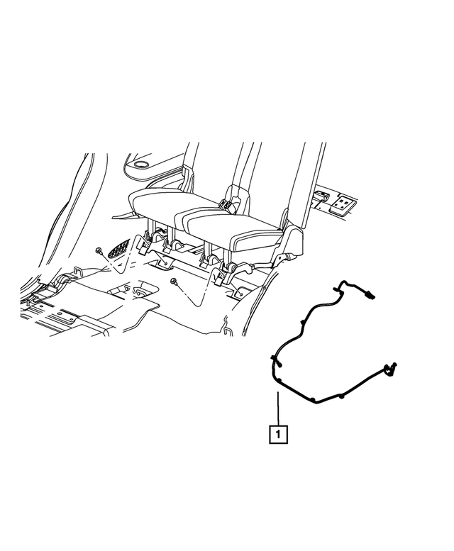 68101087AC - Electrical: Rear Seat Wiring for Mopar Image