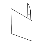 5056072AA - Body: Child Lock Label for Chrysler: 300, Aspen, PT Cruiser, Sebring | Dodge: Avenger, Charger, Dakota, Durango, Journey, Magnum, Neon, Ram 1500, Ram 2500, Ram 3500, Stratus Image