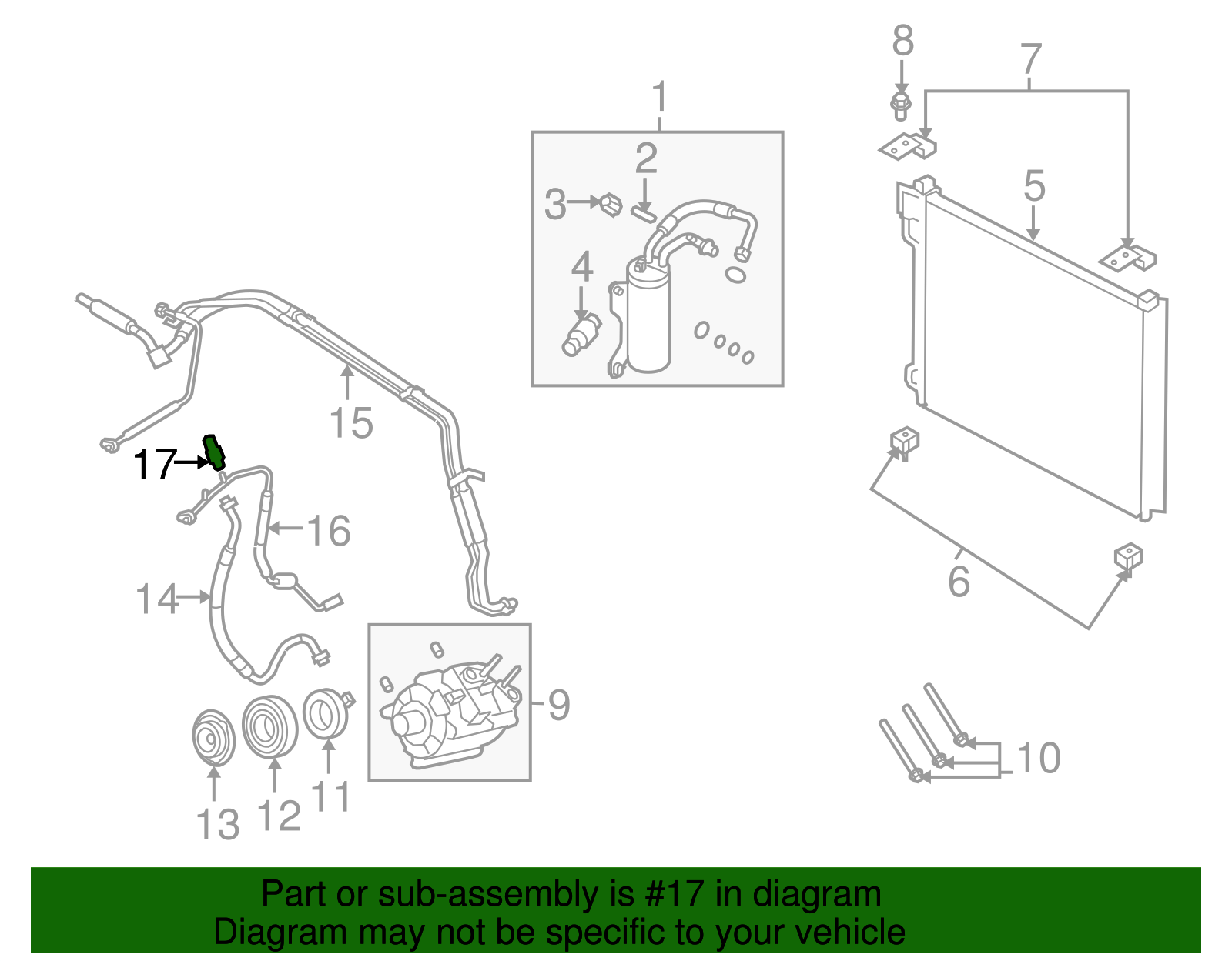 1993-2025 Ford High Pressure Cut-Off Switch 6L3Z-19D594-A | OEM Parts ...