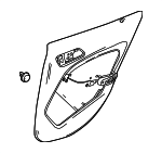 15673022008M62 - Body: Door Trim Panel for Mercedes-Benz Image